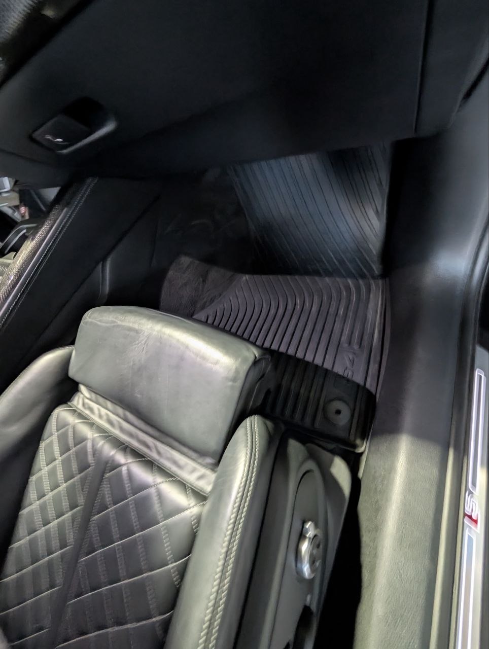 Car seat after detailing — clean and fresh
