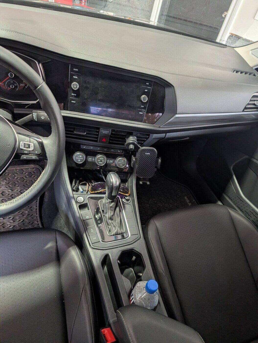 Dashboard before — dust and clutter