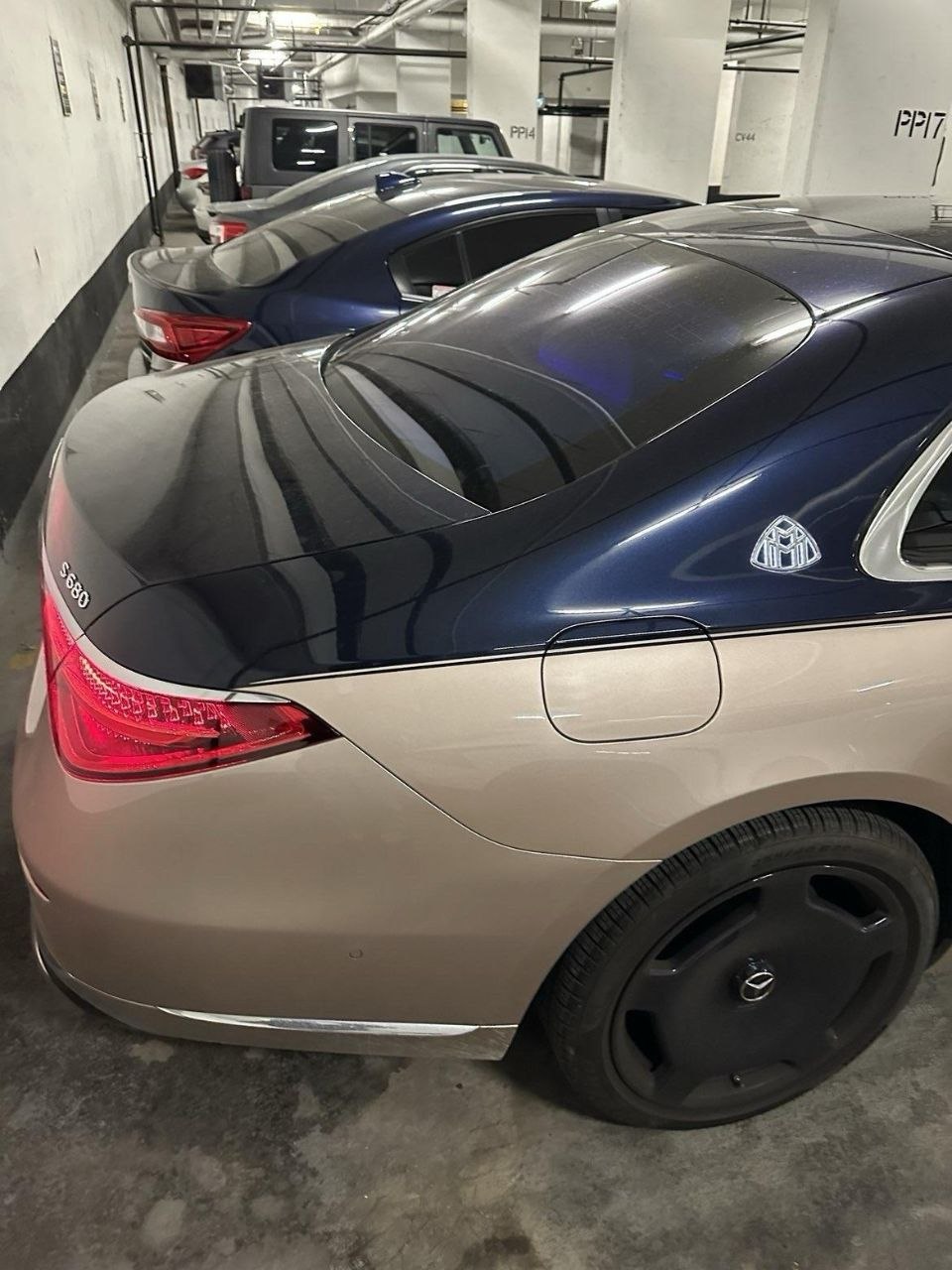 Mercedes-Maybach hand detail on location