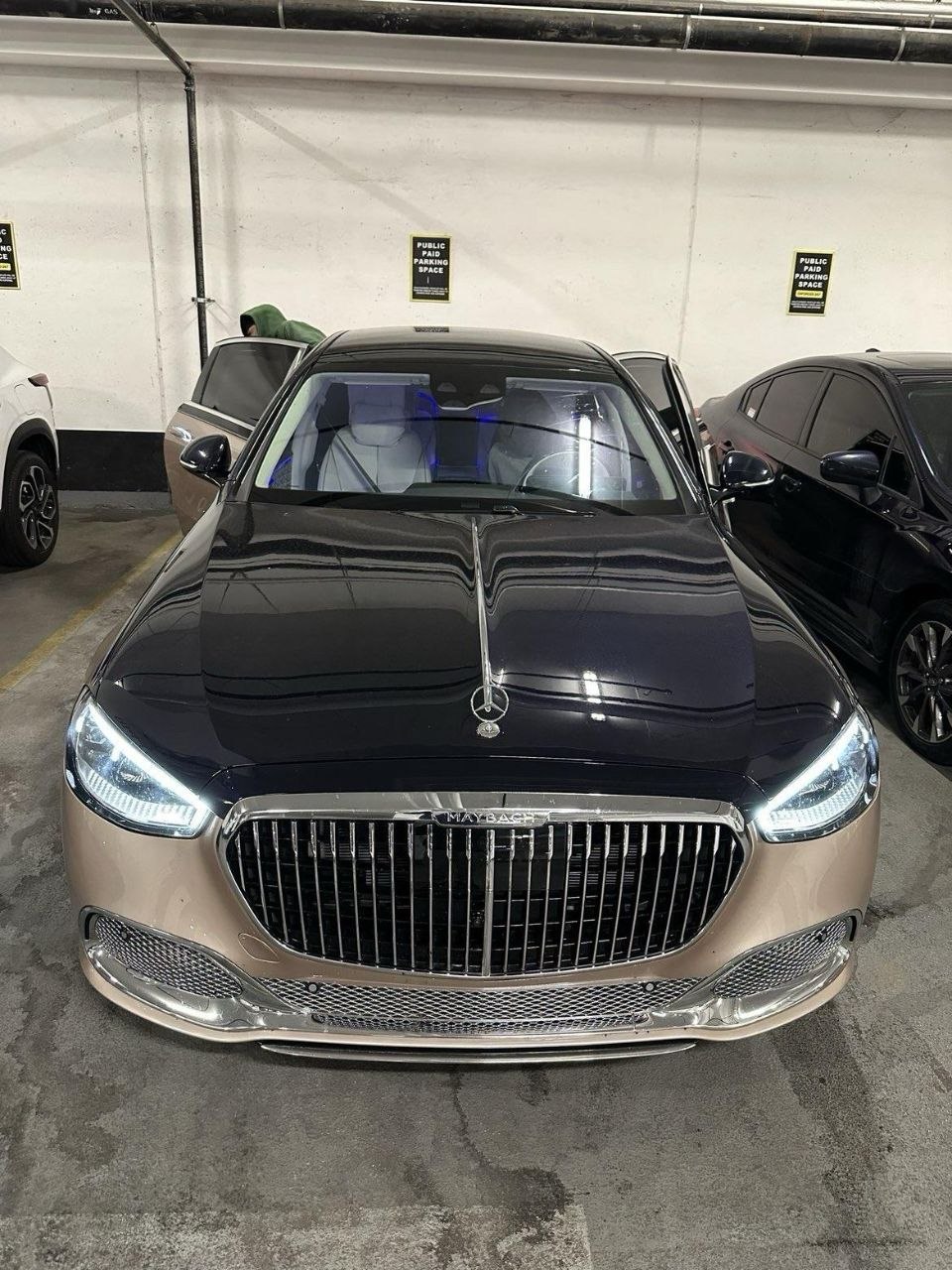 Maybach detailed in underground garage